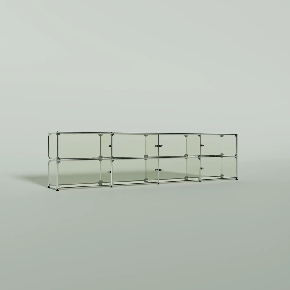 Usm Modern Glass Sideboard