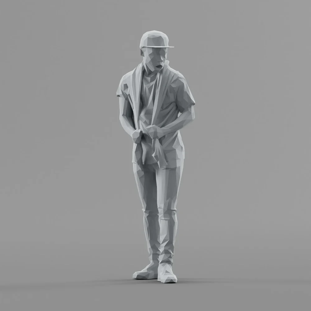 Lowpoly Male Standing