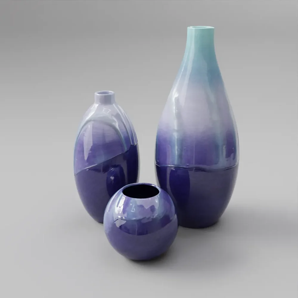 model: Ceramic Vases Set