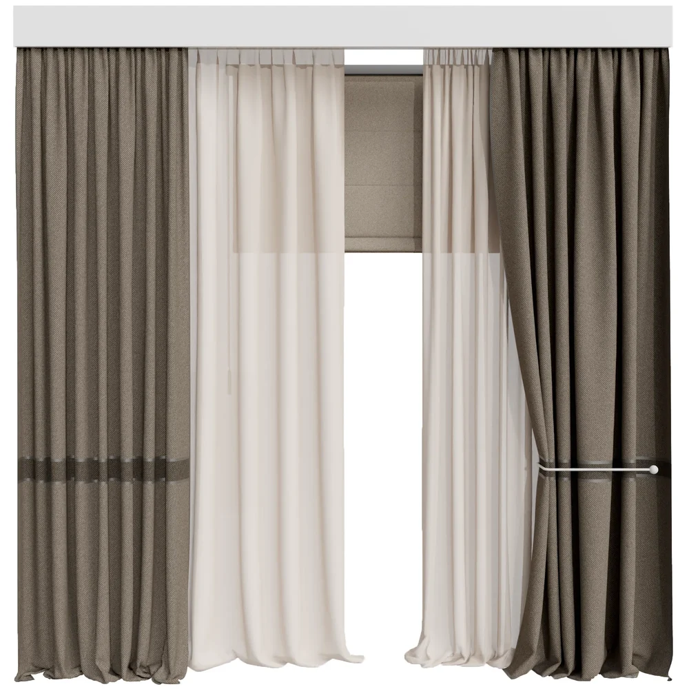 Mi Silk And Cotton Curtain Set