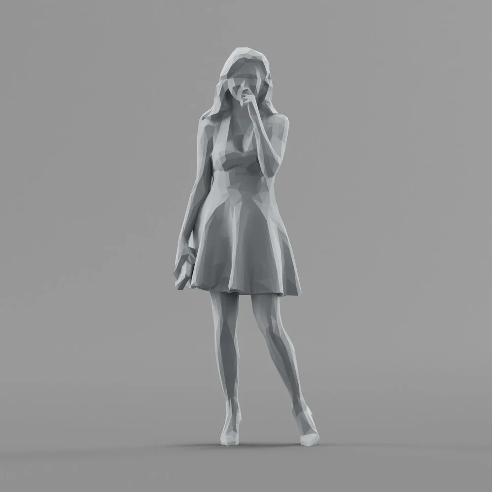 Lowpoly Female Standing