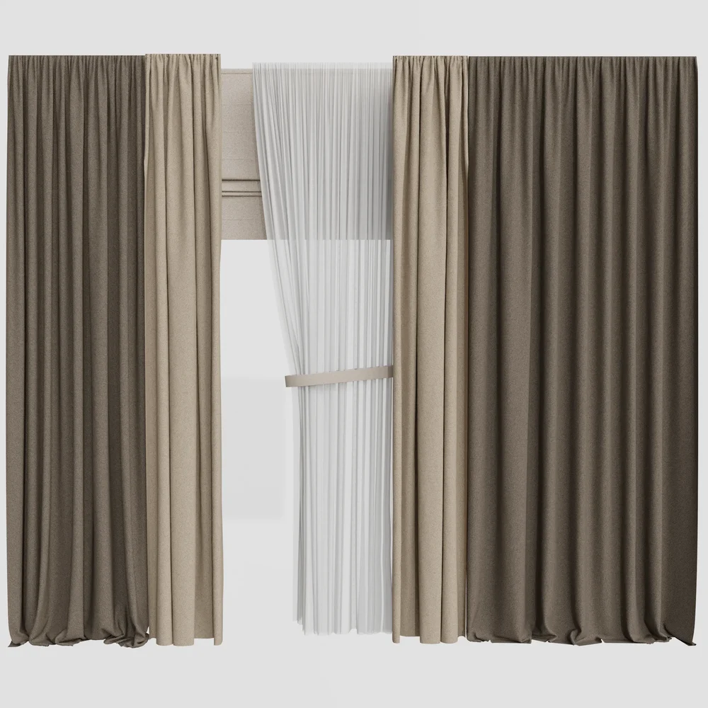 Gd Silk And Cotton Curtain