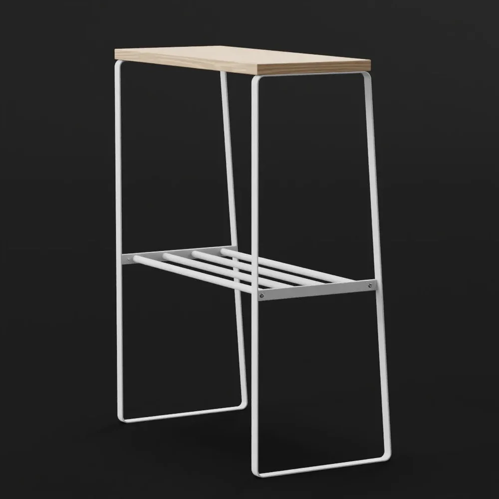 End Table - Steel + Wood