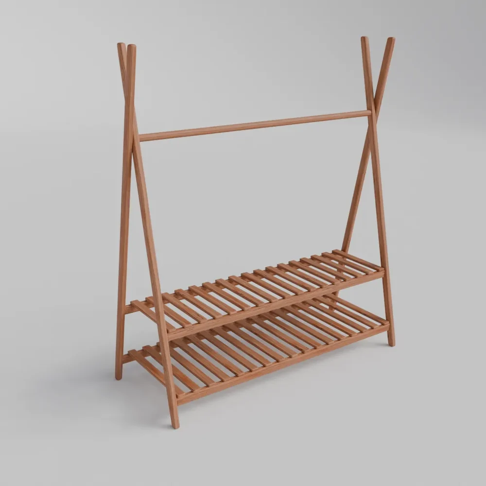 Wooden Coat Rack