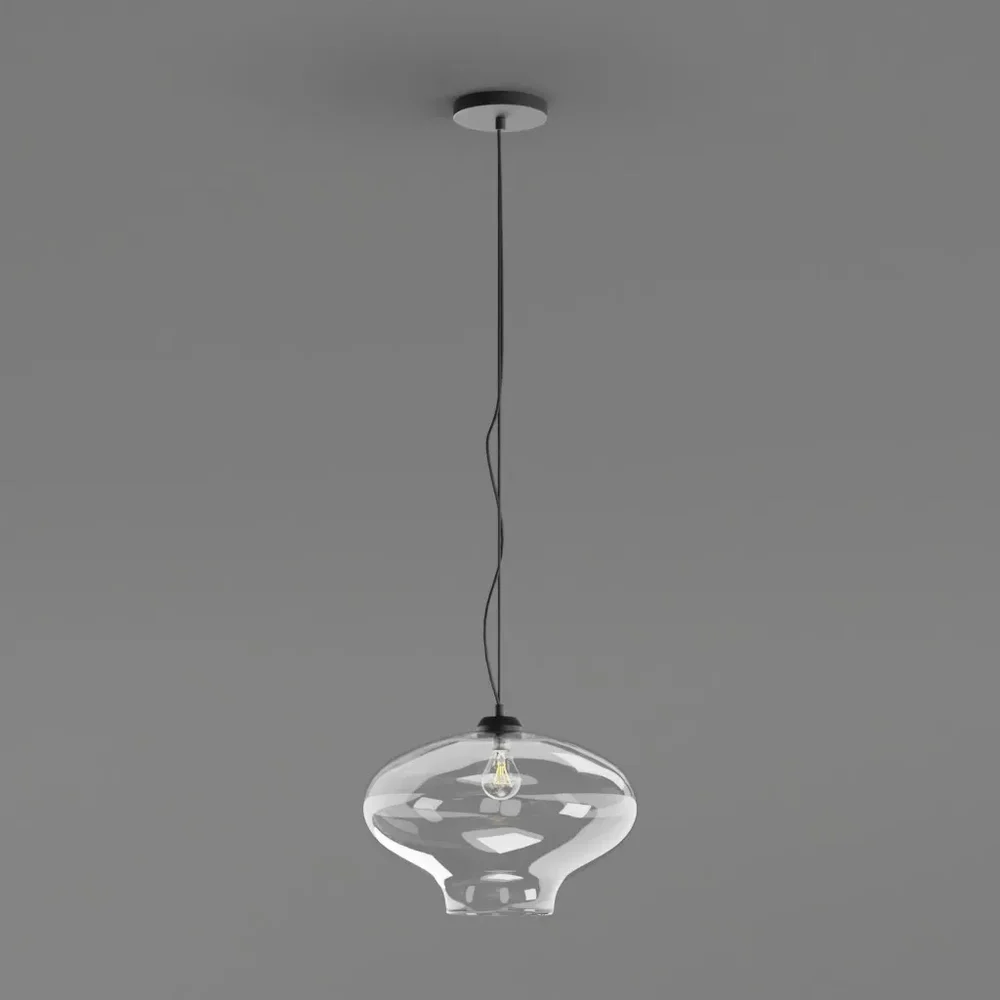 Glass Ceiling Light Ideallux Round