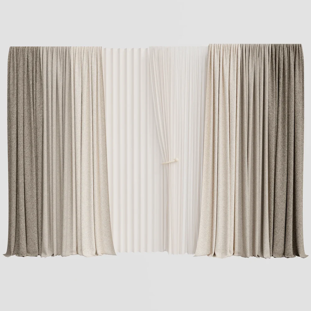 Gd Silk And Cotton Curtain