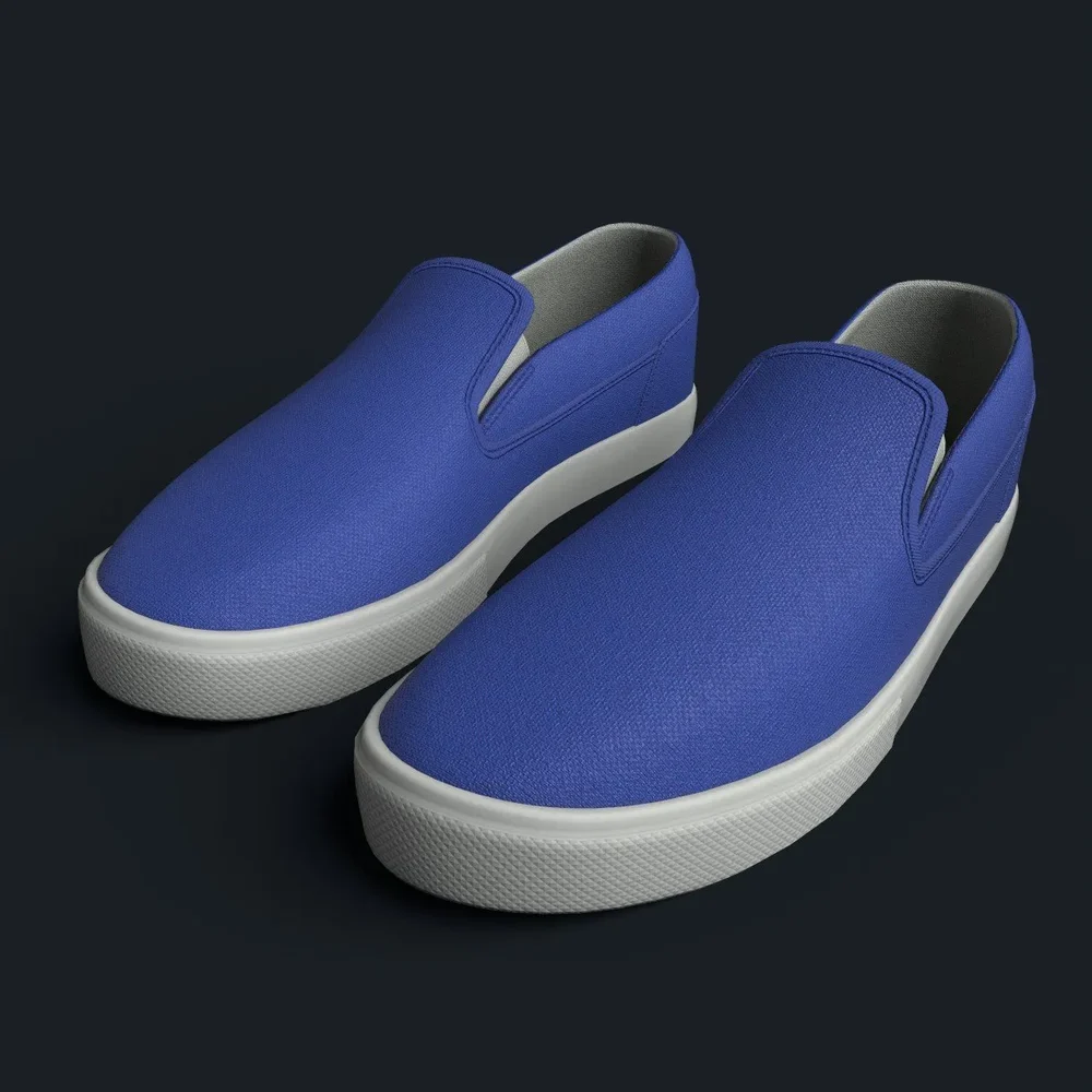 Blue Slip-On Sneaker