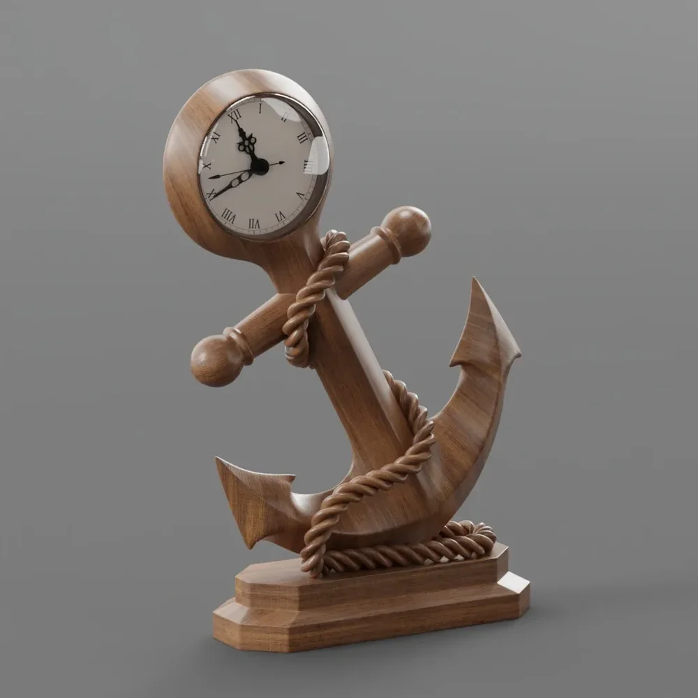 Wooden Anchor Watch