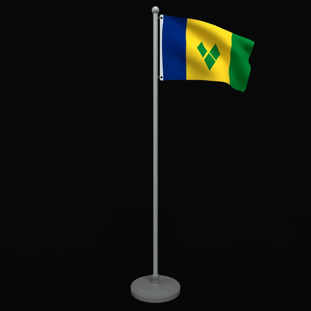 Flag Of Saint Vincent And The Grenadines