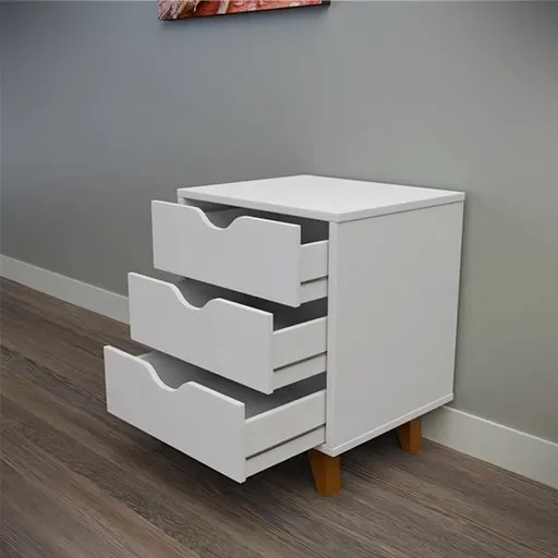 White Bedside Table