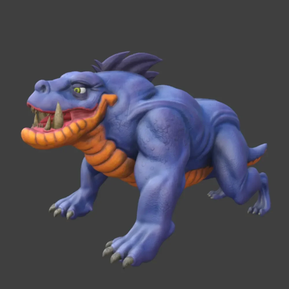 Stylized Monster Creature Rigged