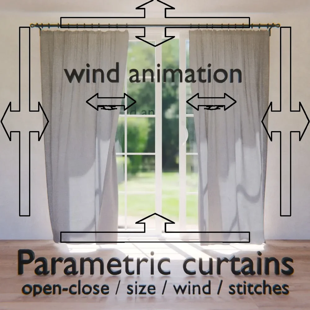 Curtain Parametric Animated
