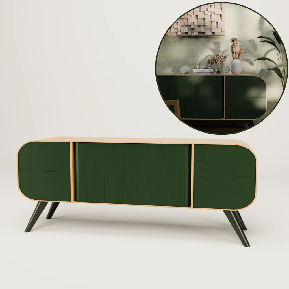 Retro Greenwood Sideboard