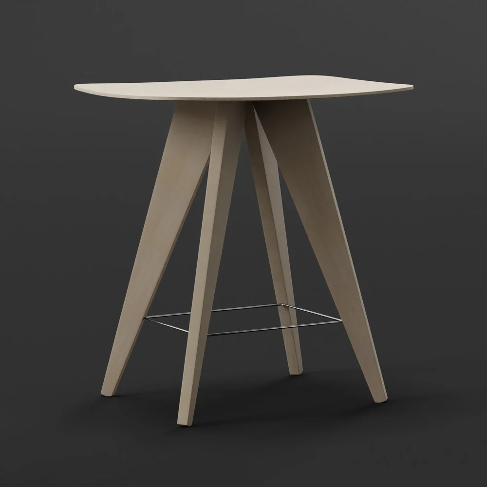 Counter Bar Stool White