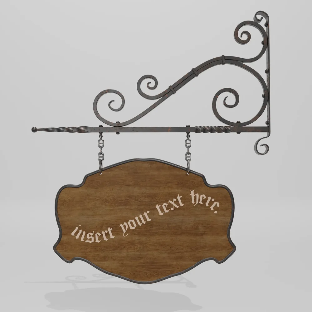 Antique Outdoor Wall Shop Sign