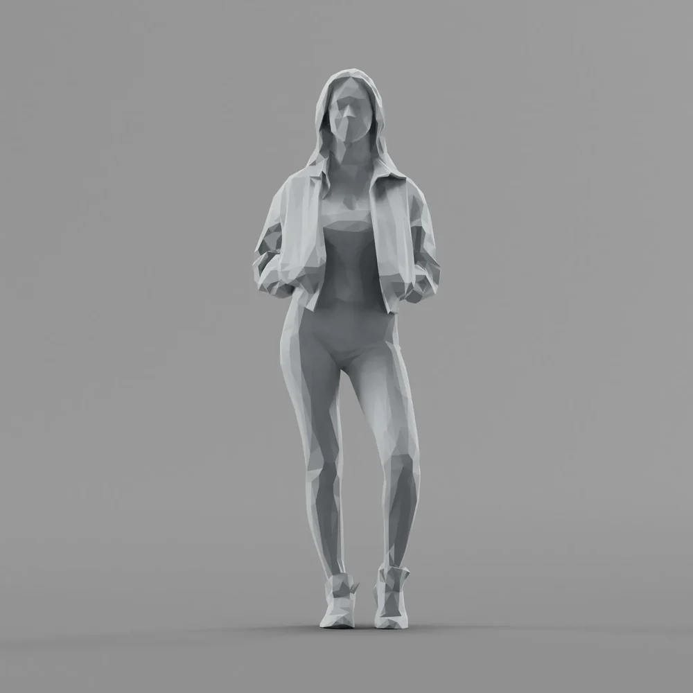 Lowpoly Female Standing