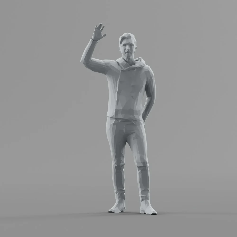 Lowpoly Male Greets