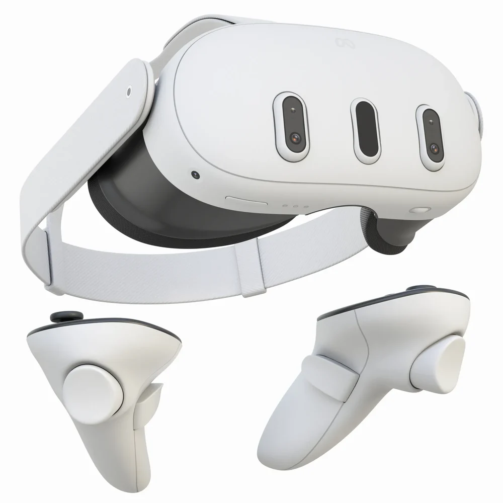 Vr Meta Quest 3 With Controllers