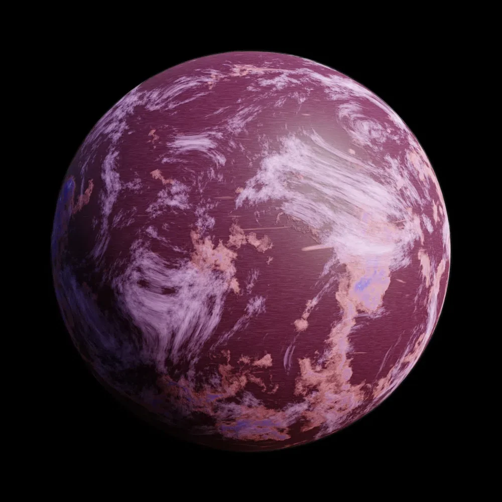 Scifi Purple Planet