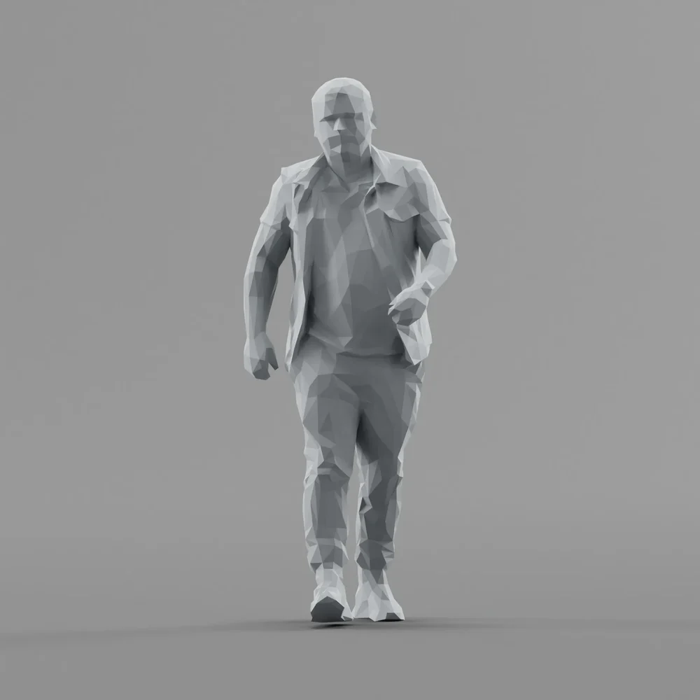 Lowpoly Male Walking