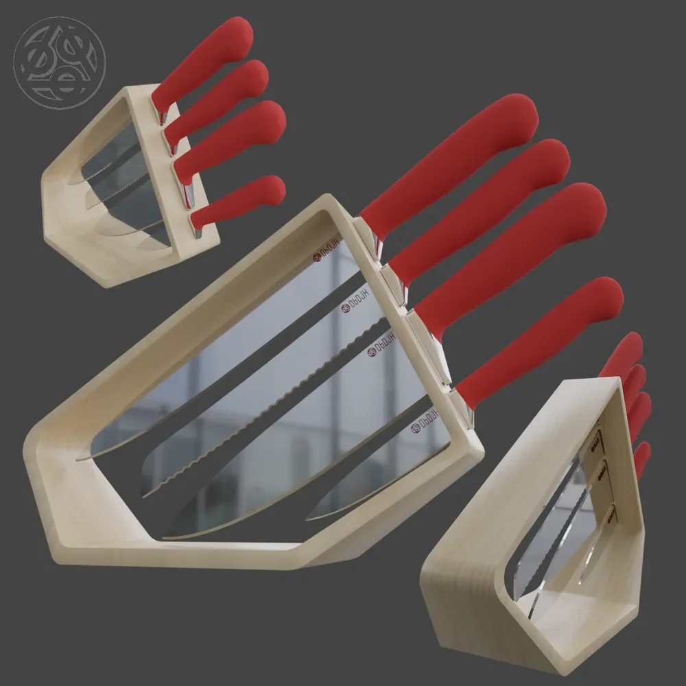 Modern Knife Block By Djh