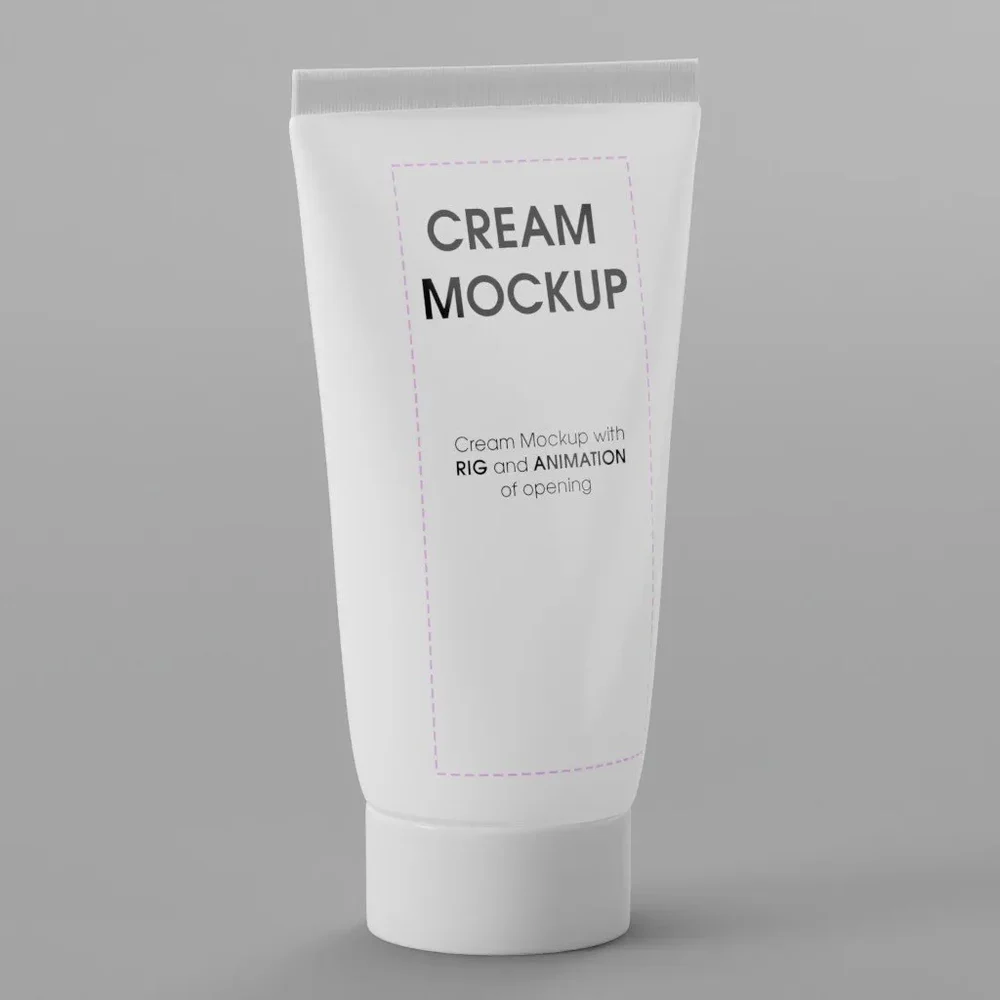 Cream Tube Mockup