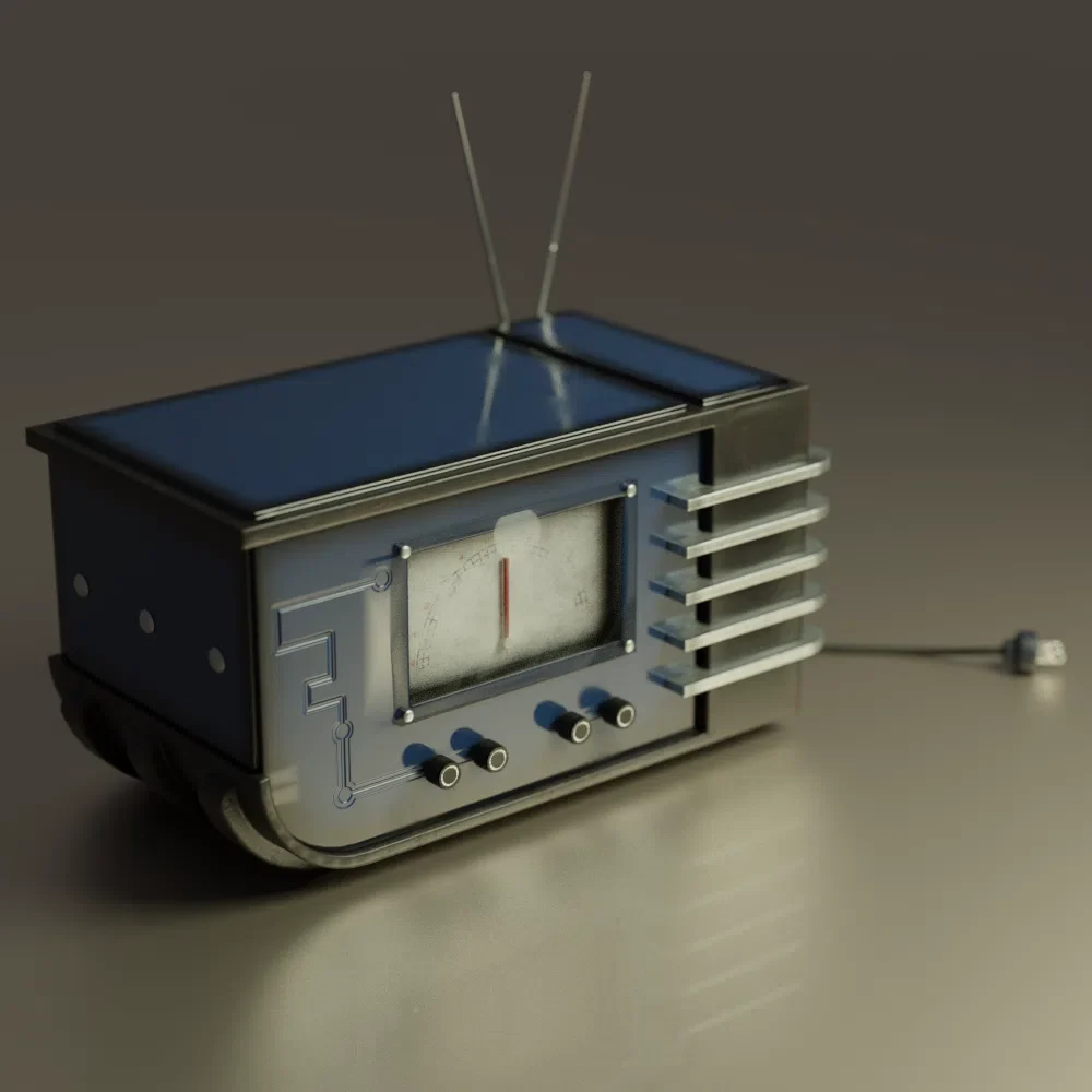 Radio In A Retro Style