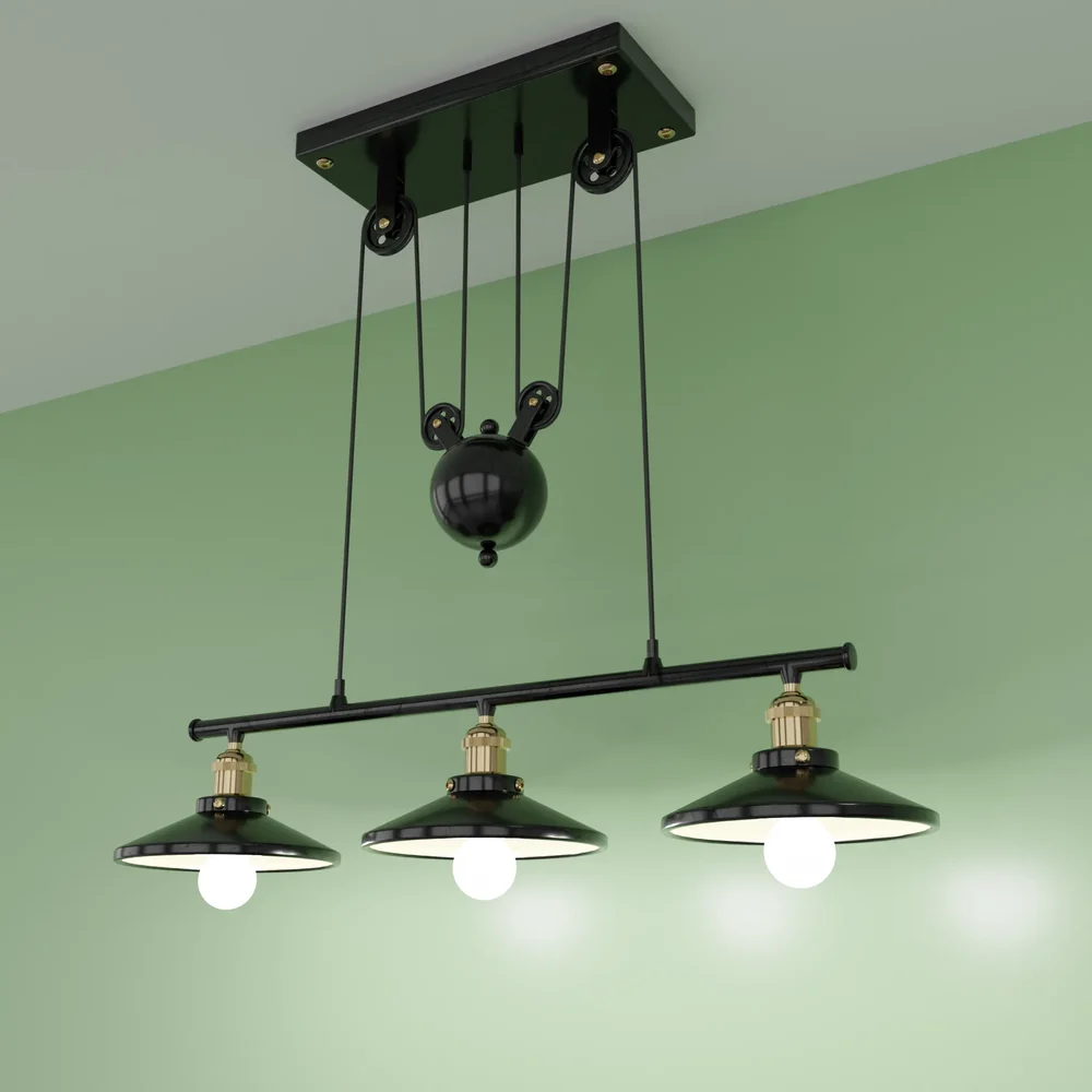 Industrial Hanging Lamp Adjust.. Height