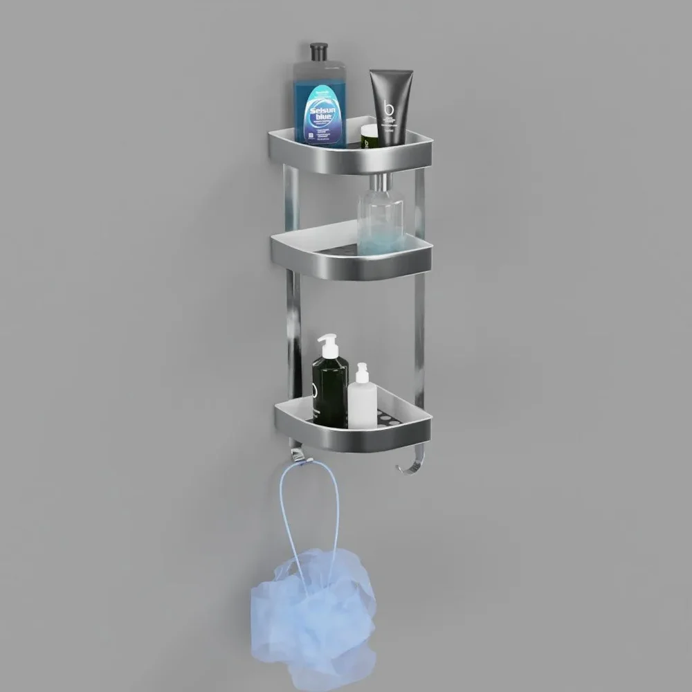 Bathroom Corner Wall Shelf