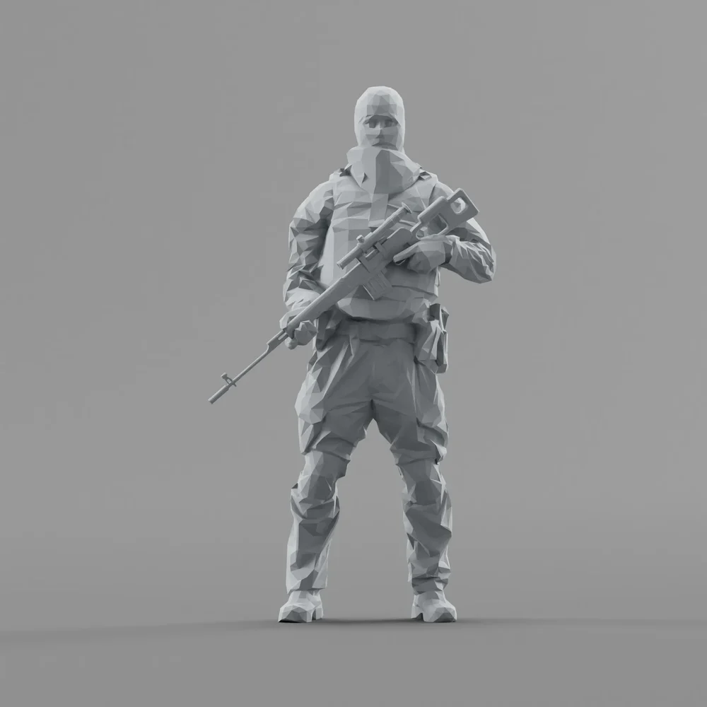 Lowpoly People Swat Soldier