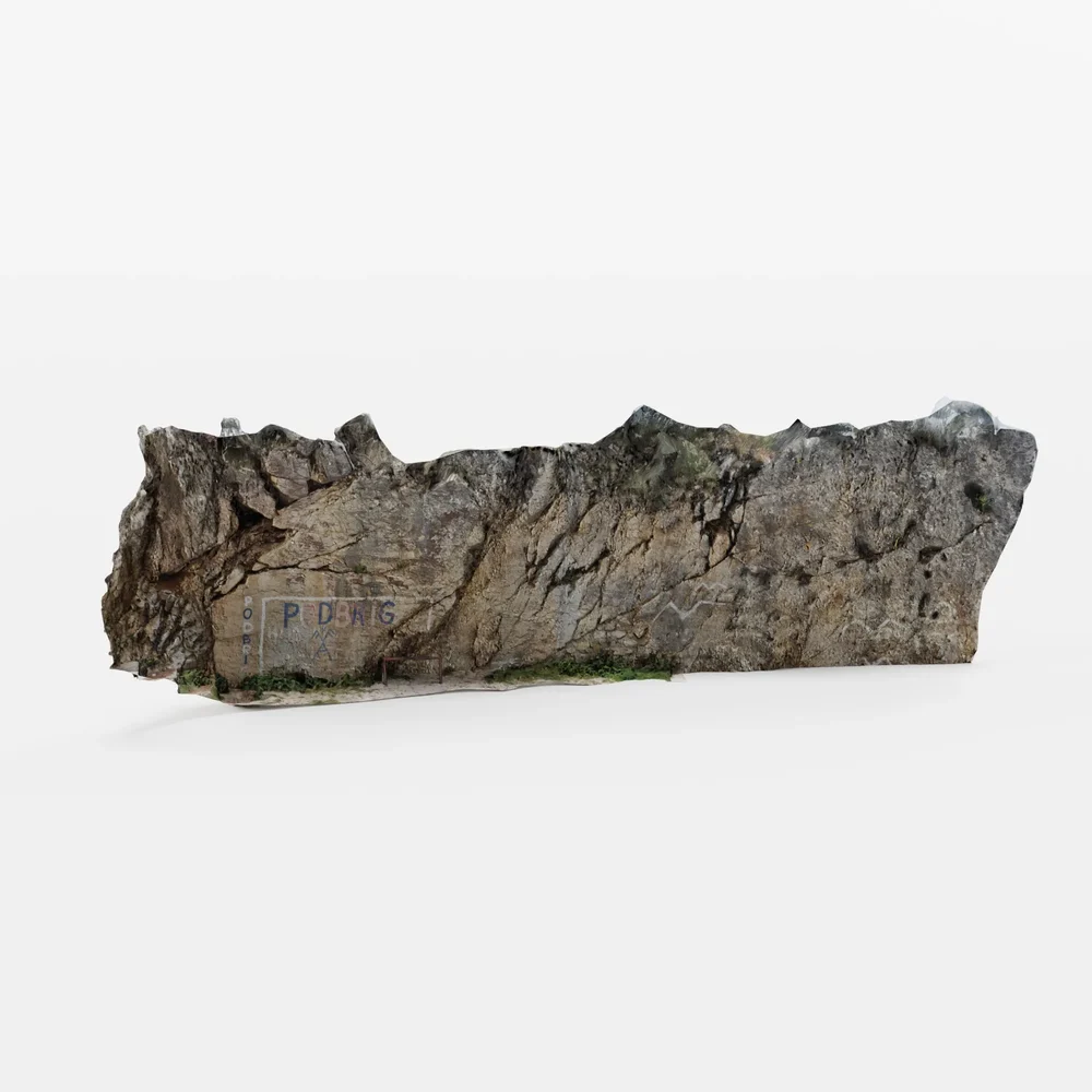 Scan Cliff Formation Croatia