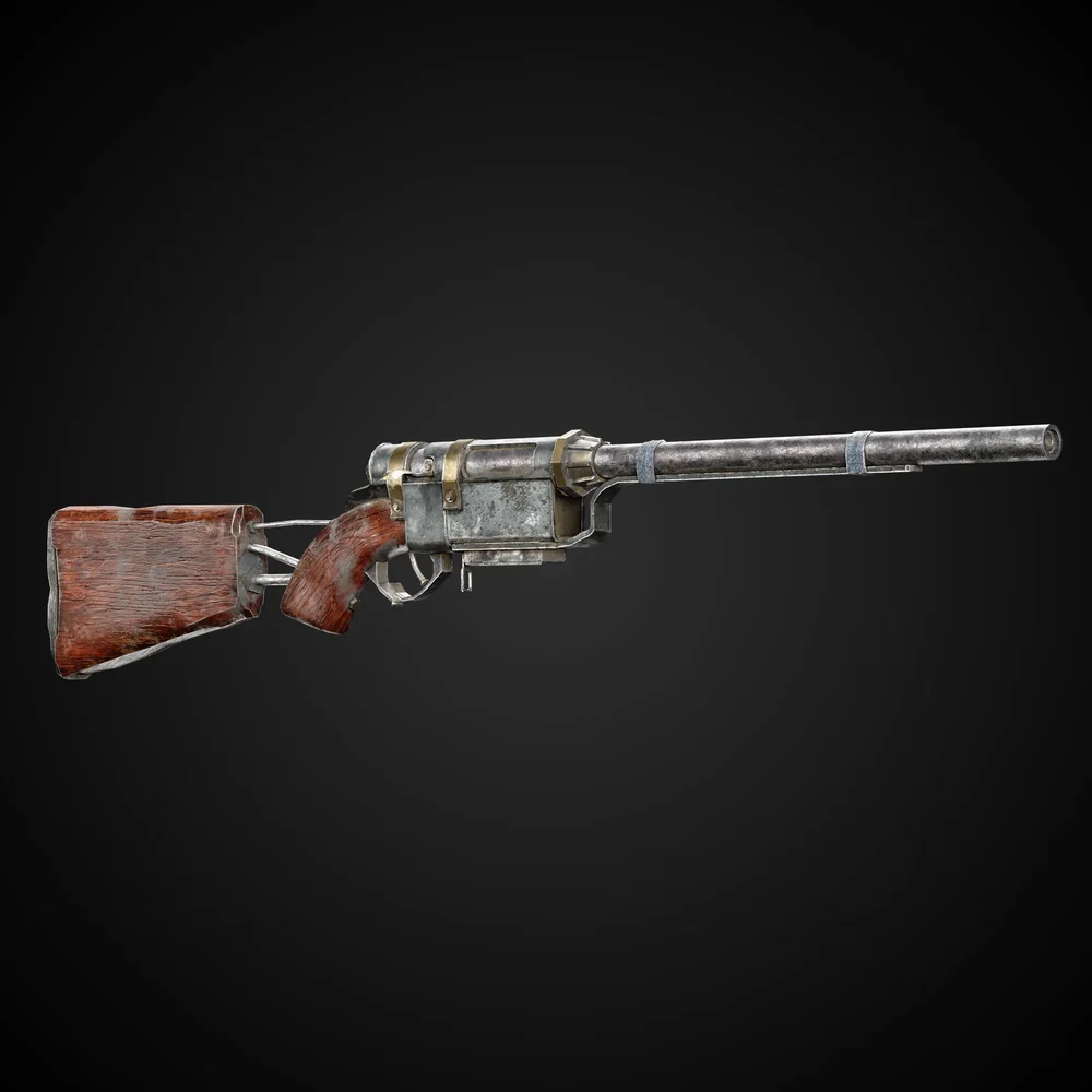 Apocalyptic Game-Ready Guns + 4k Textures | Blenderkit Series