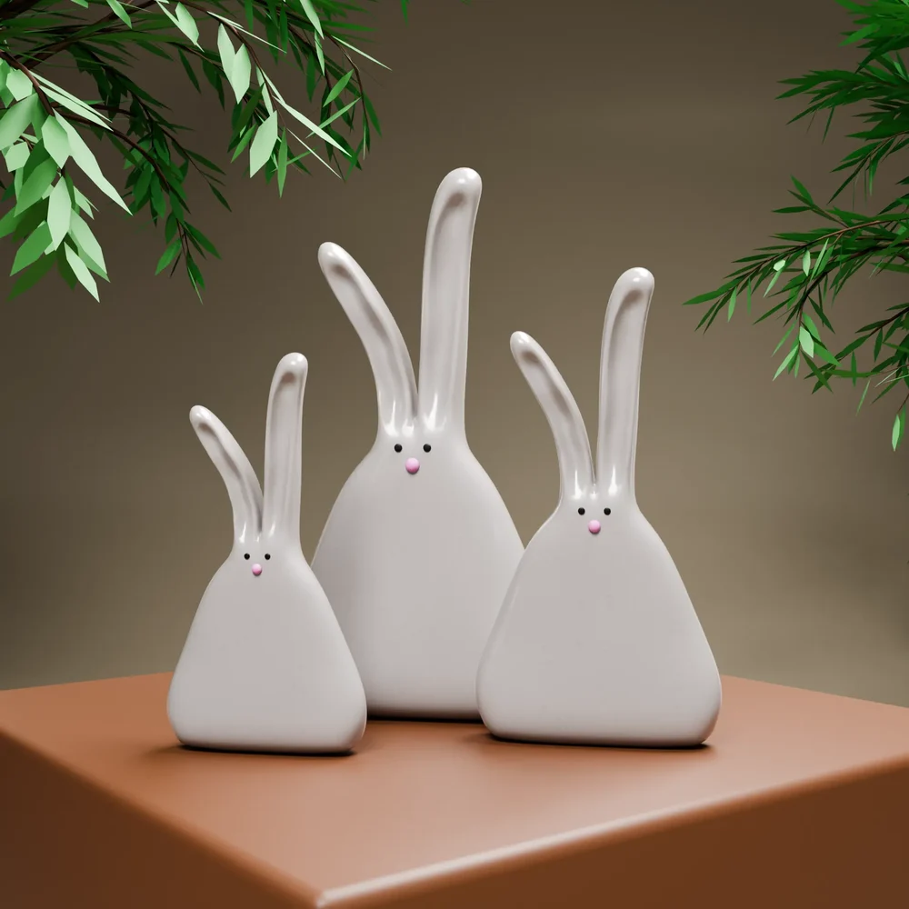 Bizarre Rabbit Decoration Set