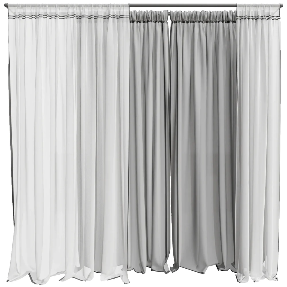 Mi Silk And Cotton Curtain Set