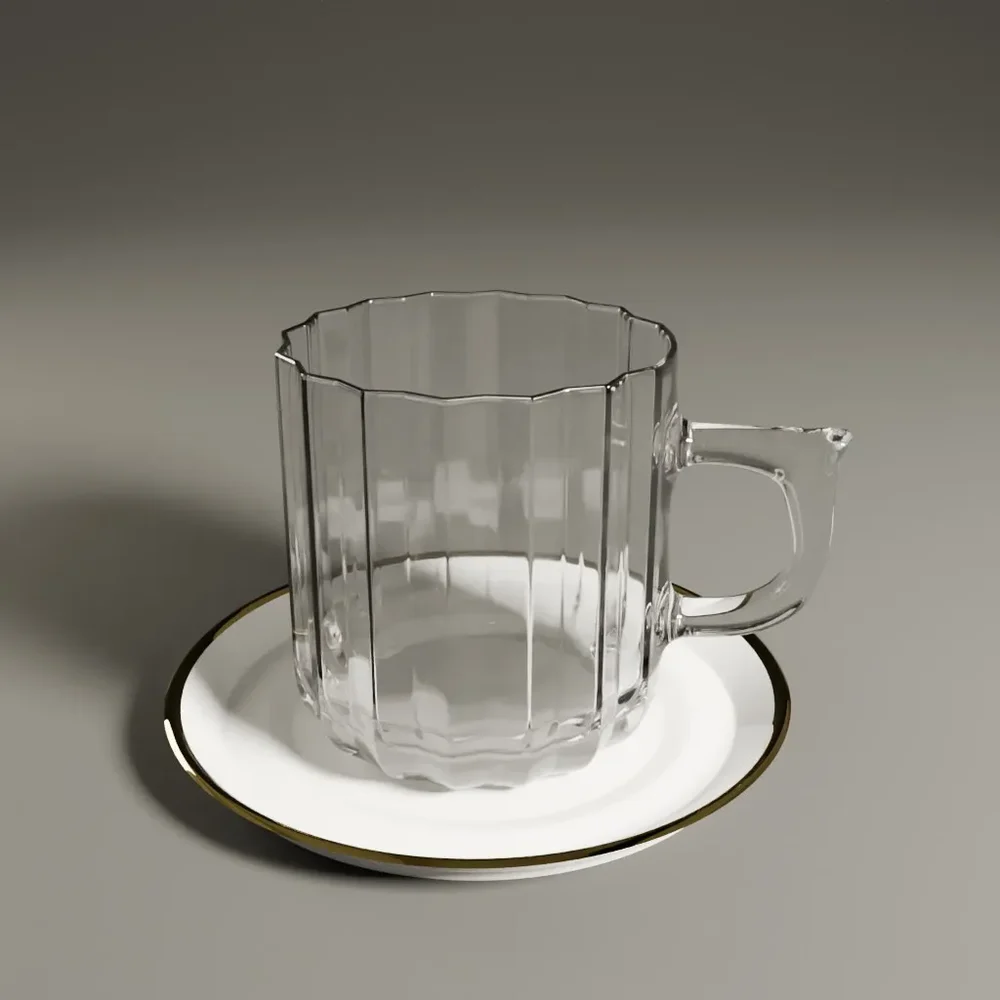 Glass And Saucer