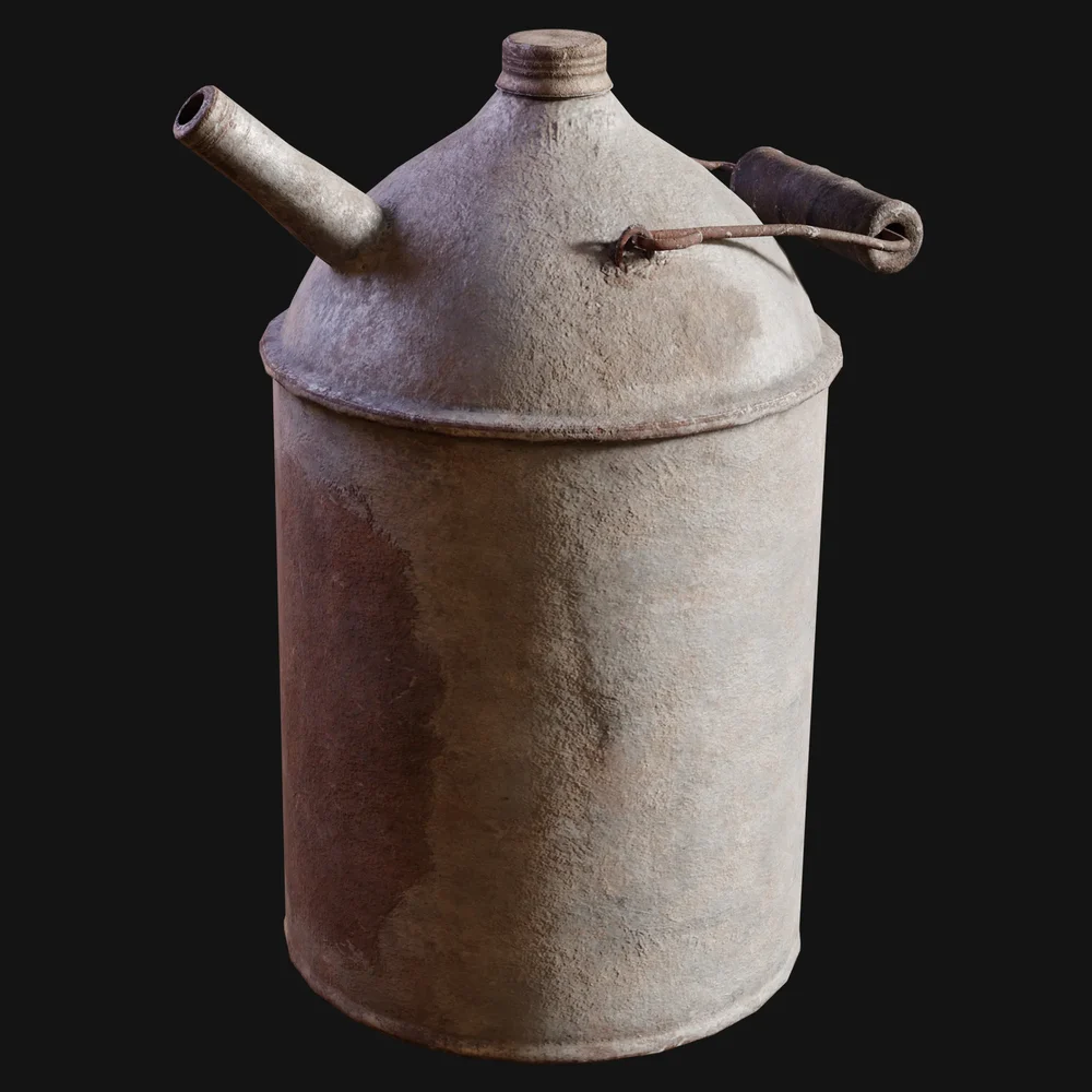 Antique Galvanized Oil Can