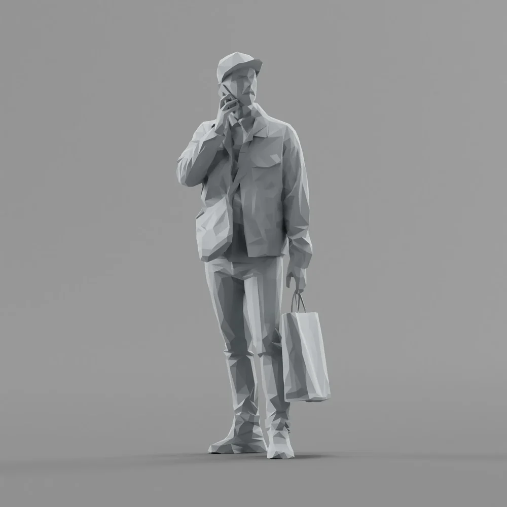 Lowpoly Male Standing