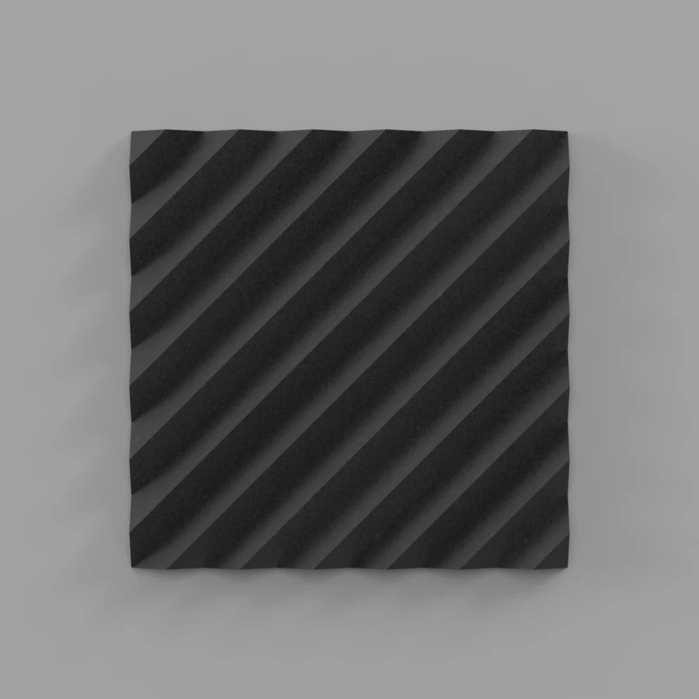 Acoustic Foam Panel Diagonal Indents