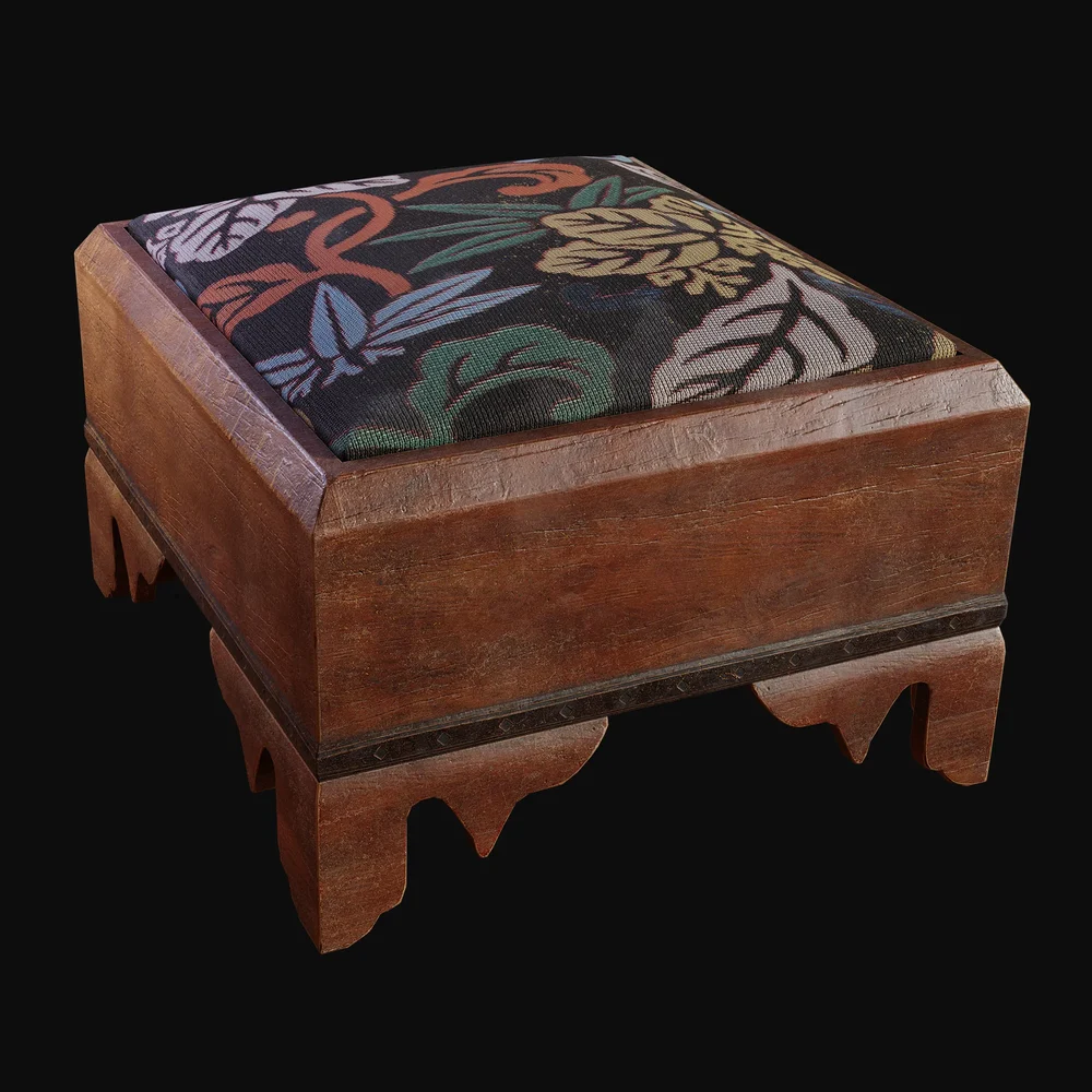 1800s Cushioned Foot Stool