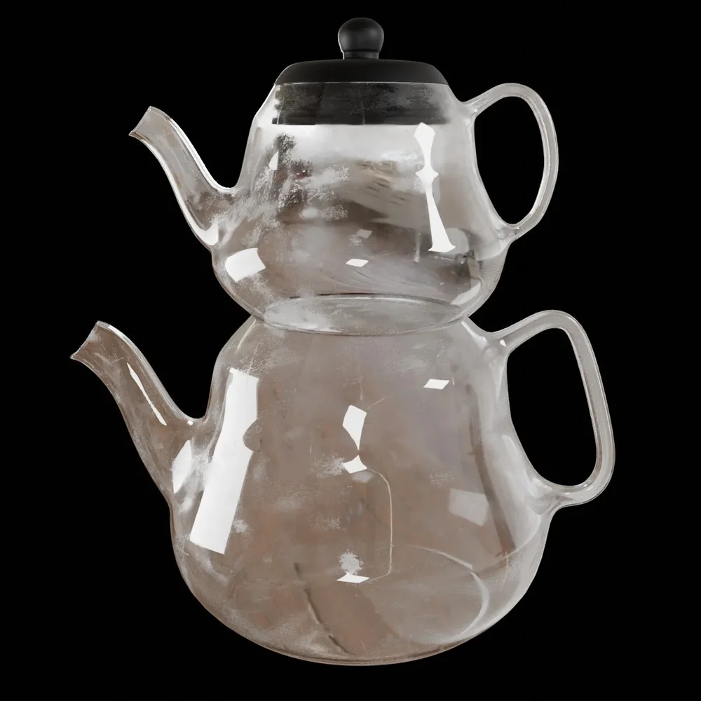 Persian Glass Kettle And Teapot