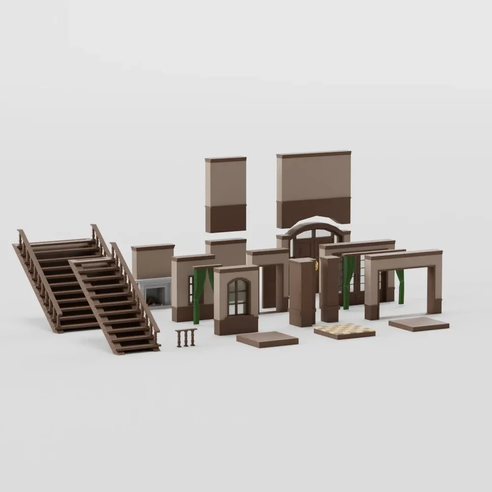 Modular House Asset - Lowpoly