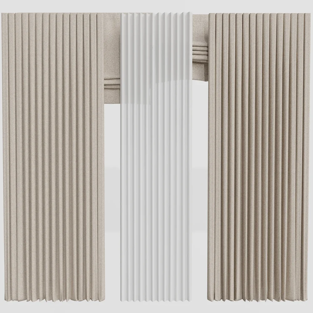 Gd Silk And Cotton Curtain