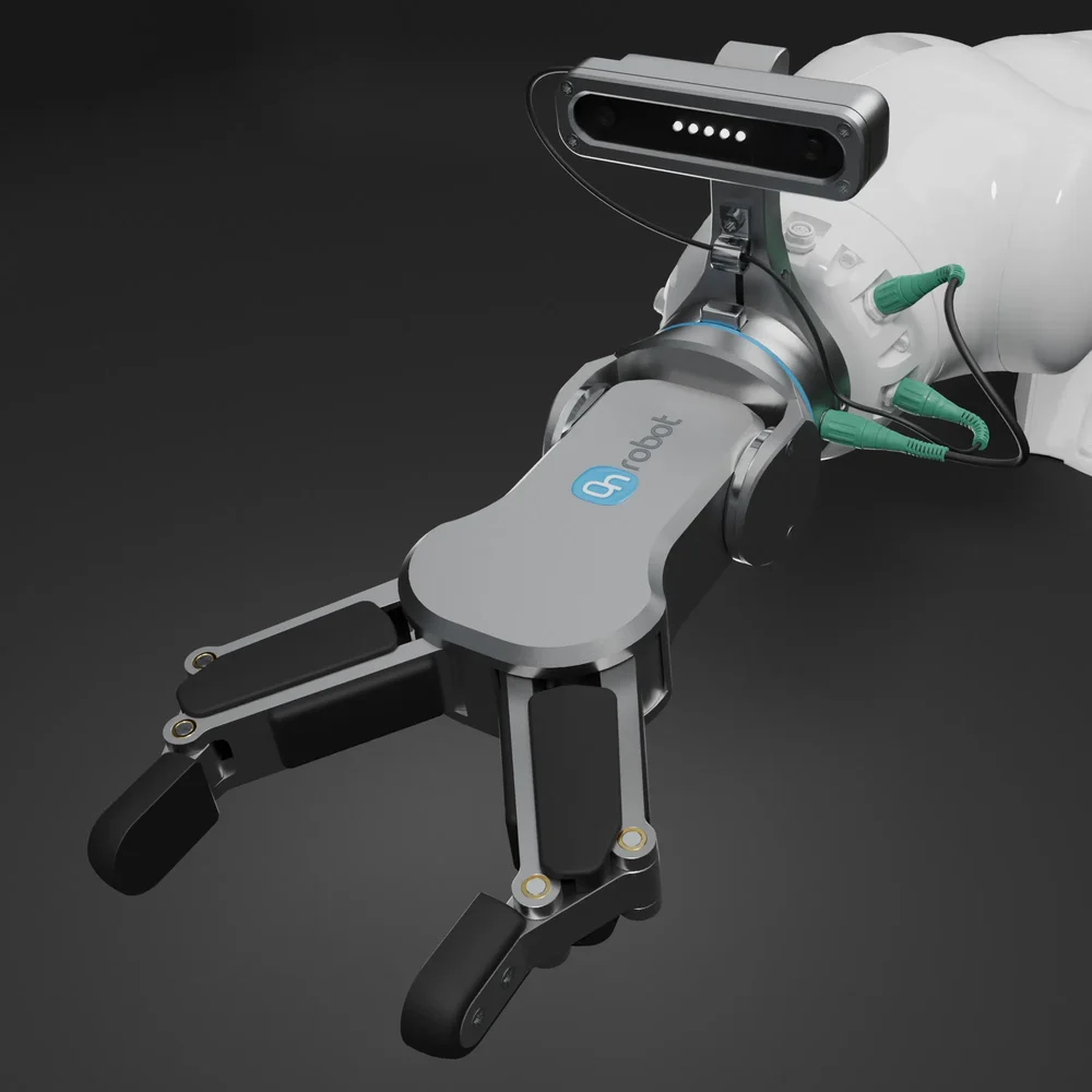 On Robot Two Finger Gripper Rg 6 V1.2 With Eyes