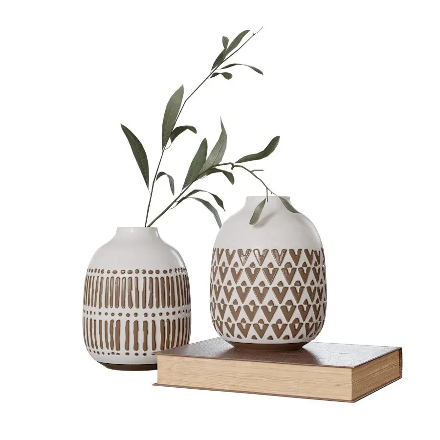 Vase With Olive Leaves-01