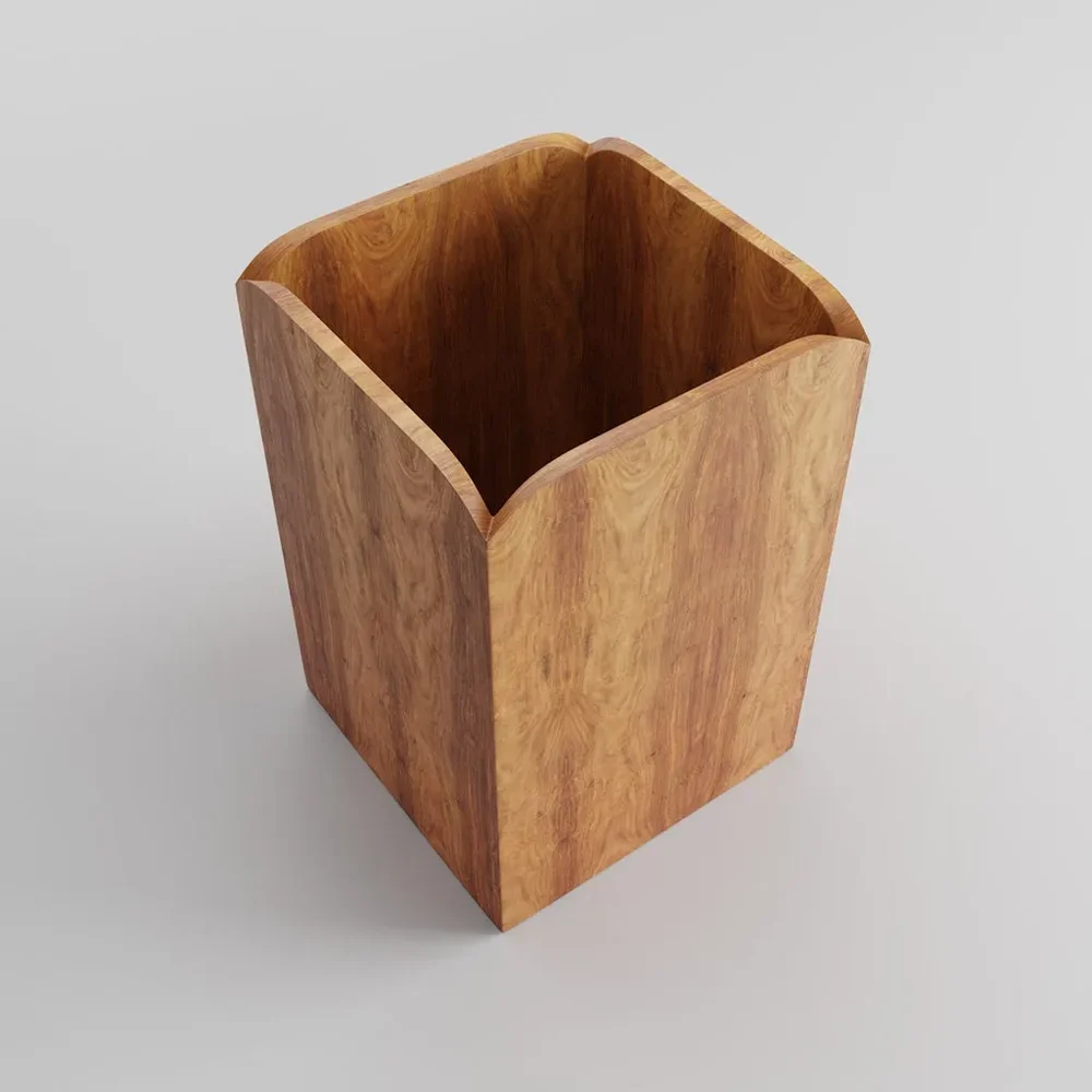 Wooden Waste Basket