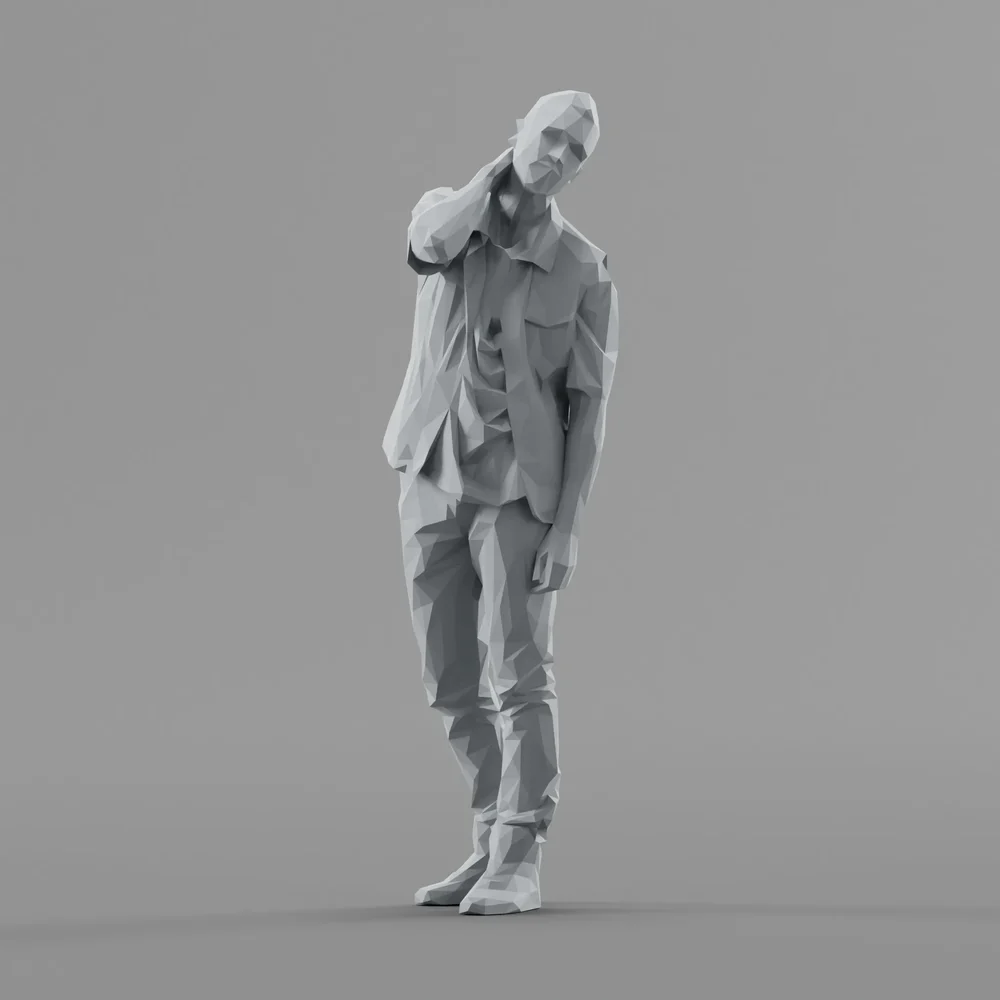 Lowpoly Male Standing