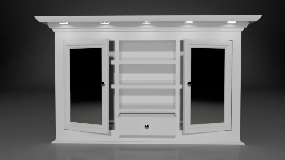 Mirror Cabinet Country Style