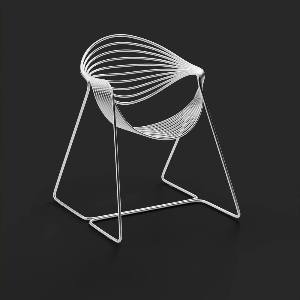 Wireframe Metal Chair