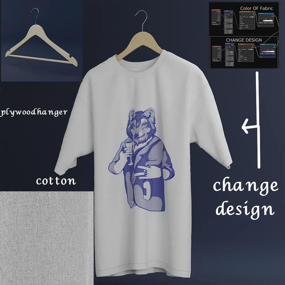 Realistic White Tshirt On Hanger