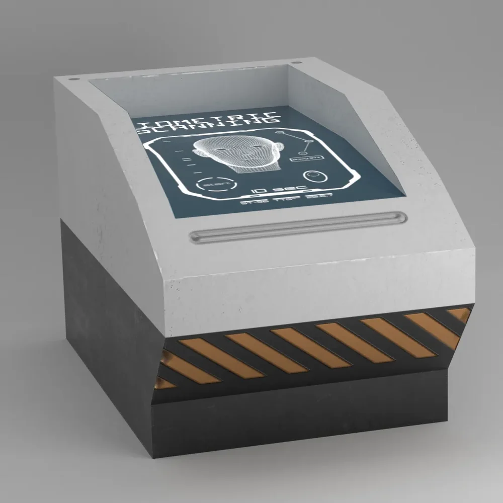 Scifi Modular Table Biometric Identification Display